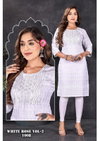 Golden White Rose Vol 2 Sequence Work Rayon Designer Kurtis Wholesale Market In Surat
